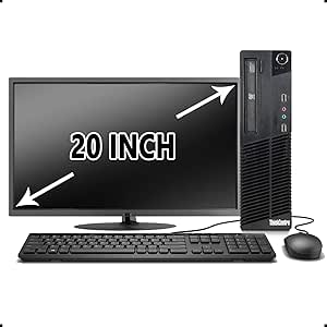 Lenovo ThinkCentre M73 SFF i5 Desktop PC Package (Renewed)