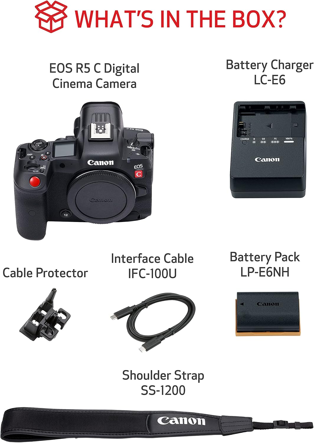 Canon 5077C002 EOS R5 C 8K Full-Frame Mirrorless Camera