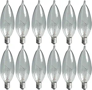 GE 75245 40-Watt Bent Tip Candelabra Light Bulb 30-Pack