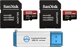 SanDisk SDSDQXCZ-256G-GN6MA Extreme Pro 256GB MicroSDXC 2-Pack GoPro — main product image