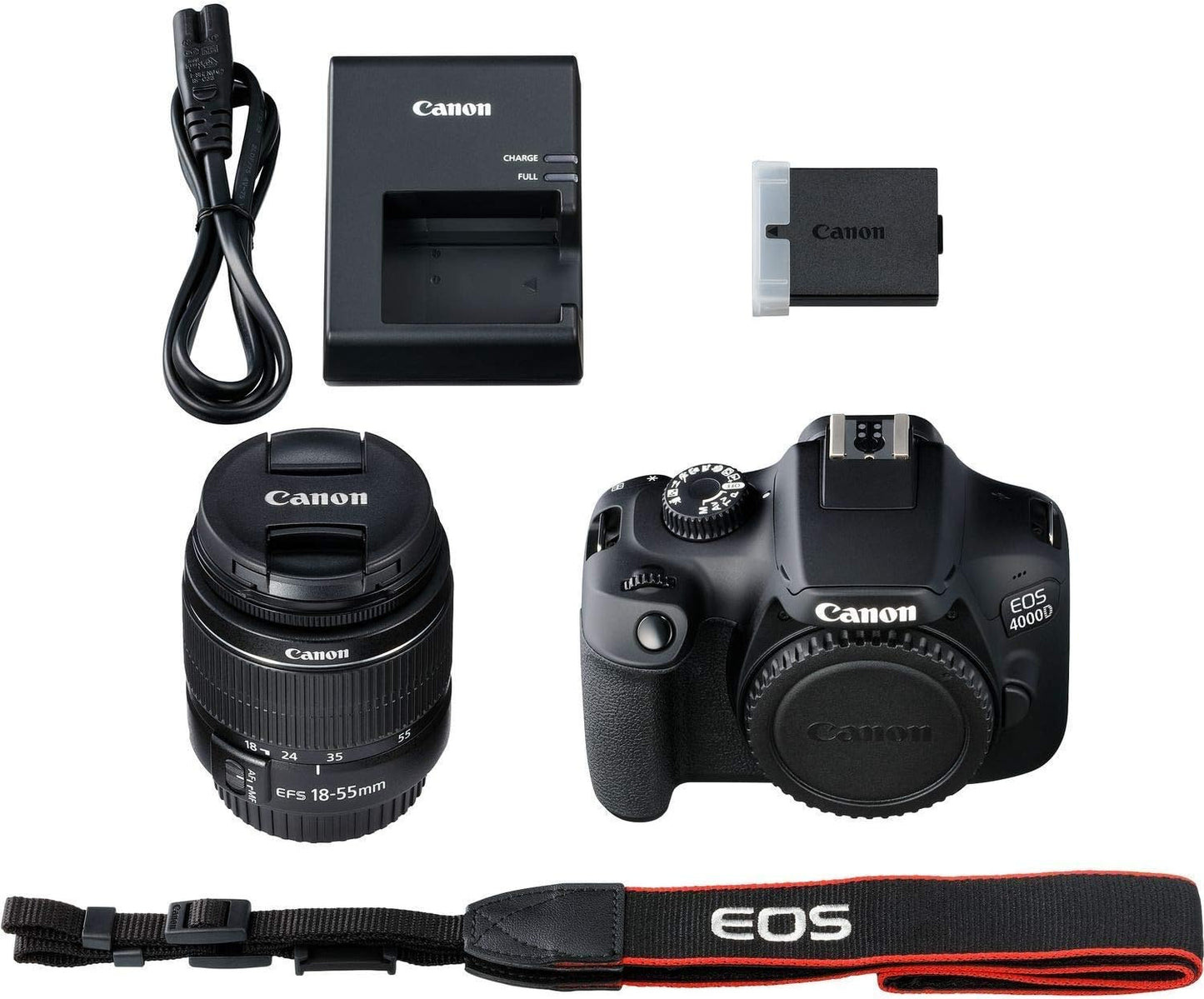 Canon 4000D EOS DSLR Camera 18-55mm Bundle Renewed