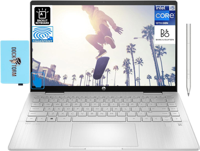 HP Pavilion x360 2-in-1 Laptop - i5, 8GB, 1TB SSD, Touchscreen + Hub — main product image