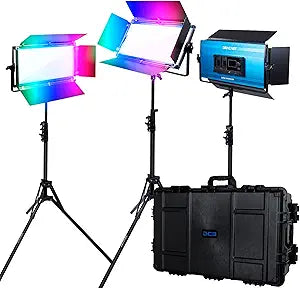 Dracast X Series LED1000 RGB Bi-Color 3-Light Kit