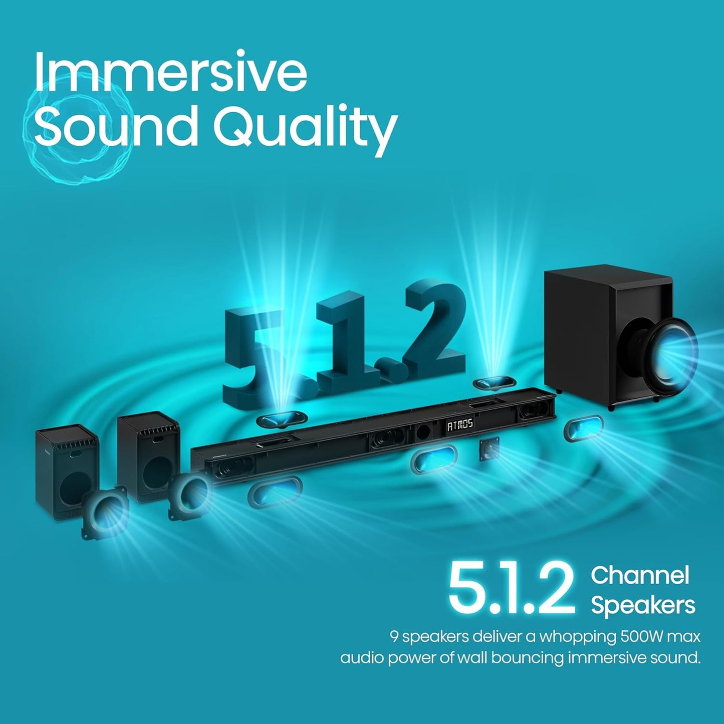 Hisense AX5125H 5.1.2Ch Dolby Atmos Soundbar