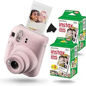 Fujifilm Instax Mini 12 Blossom Pink Instant Camera Kit