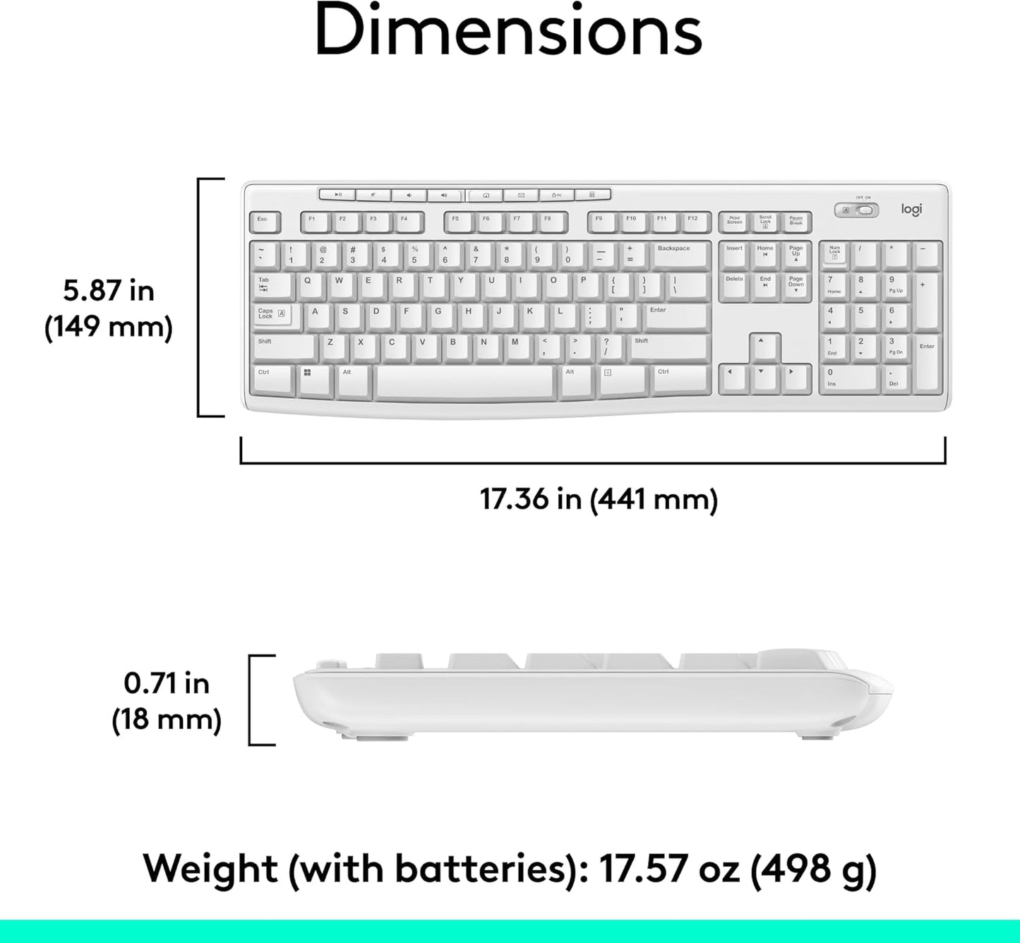 Logitech 920-013290 MK270 Wireless Keyboard Mouse Combo