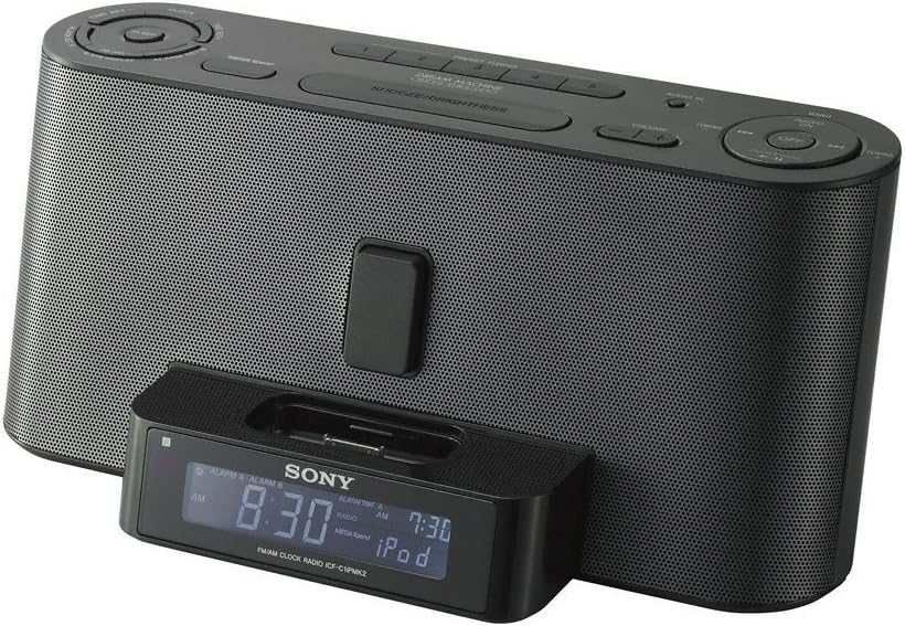 Sony ICF-C1IP: iPod/iPhone Clock Radio with Speaker Dock - Black