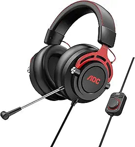 AOC GH300 USB Gaming Headset - RGB, 7.1 Surround Sound, Mic