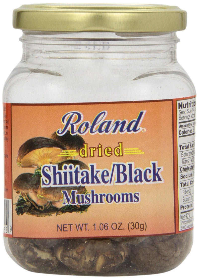 Roland Premium Dried Shiitake Mushrooms - 1.06oz Jar — main product image