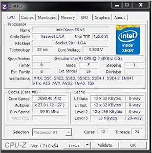 Lenovo 4XG0F28811 Xeon E5-2690 V3 SP LTS RD650