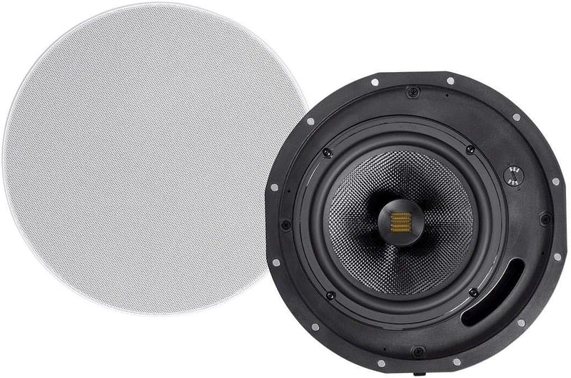 Monoprice 124435 Amber 6.5in Carbon Fiber Ceiling Speakers — main product image