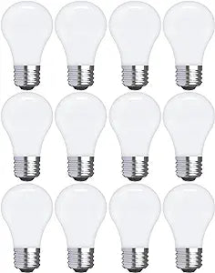 GE 25277 LED 40W Soft White A15 Ceiling Fan Bulbs 12 Pack — main product image