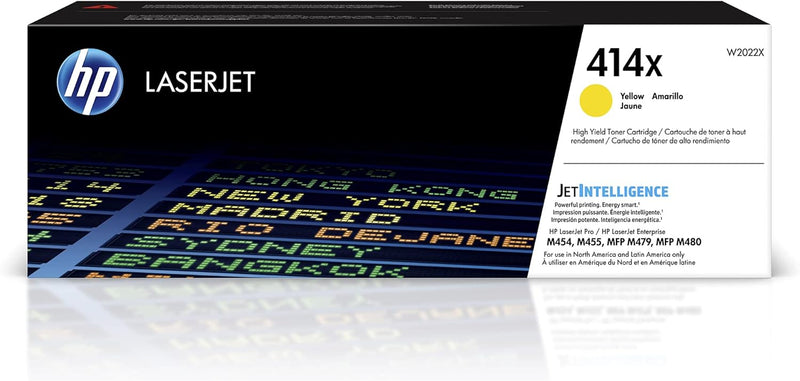 HP W2022X 414X Yellow High-Yield Toner Cartridge — main product image