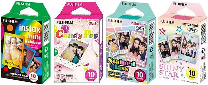 Fujifilm InstaX Mini Film Rainbow Staind Glass Candy Pop 4-Pack — main product image