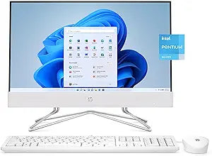 HP 22-DD000 21.5" All-in-One Desktop Pentium Silver, 8GB, 256GB SSD, Win 11 Pro