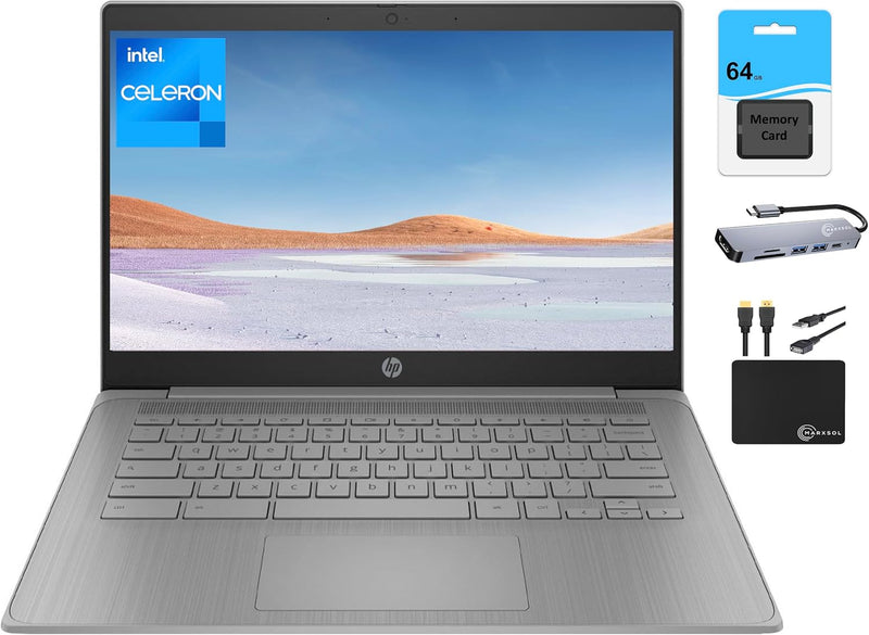 HP 2024 Chromebook 14-inch Intel Celeron Student Laptop — main product image
