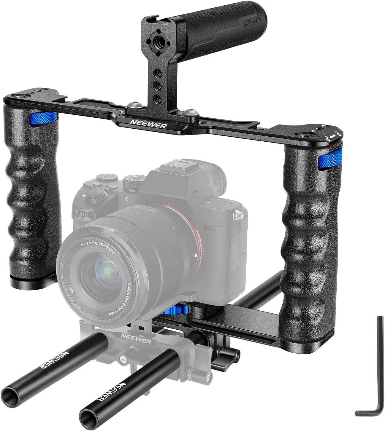 Neewer 10100435 Camera Cage Rig Dual Grips