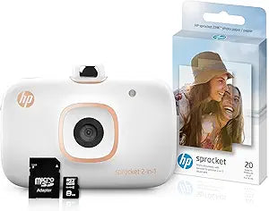 HP 5MS95A Sprocket 2-in-1 Photo Printer Renewed