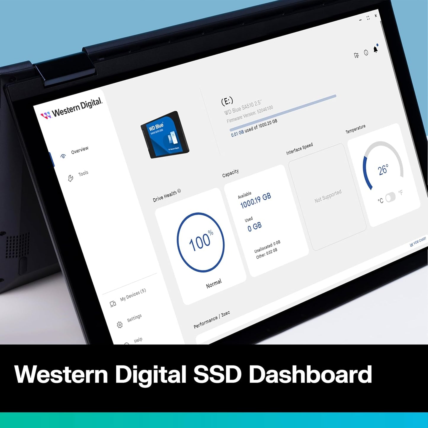 Western Digital WDS100T3B0A 1TB WD Blue SA510 SATA SSD