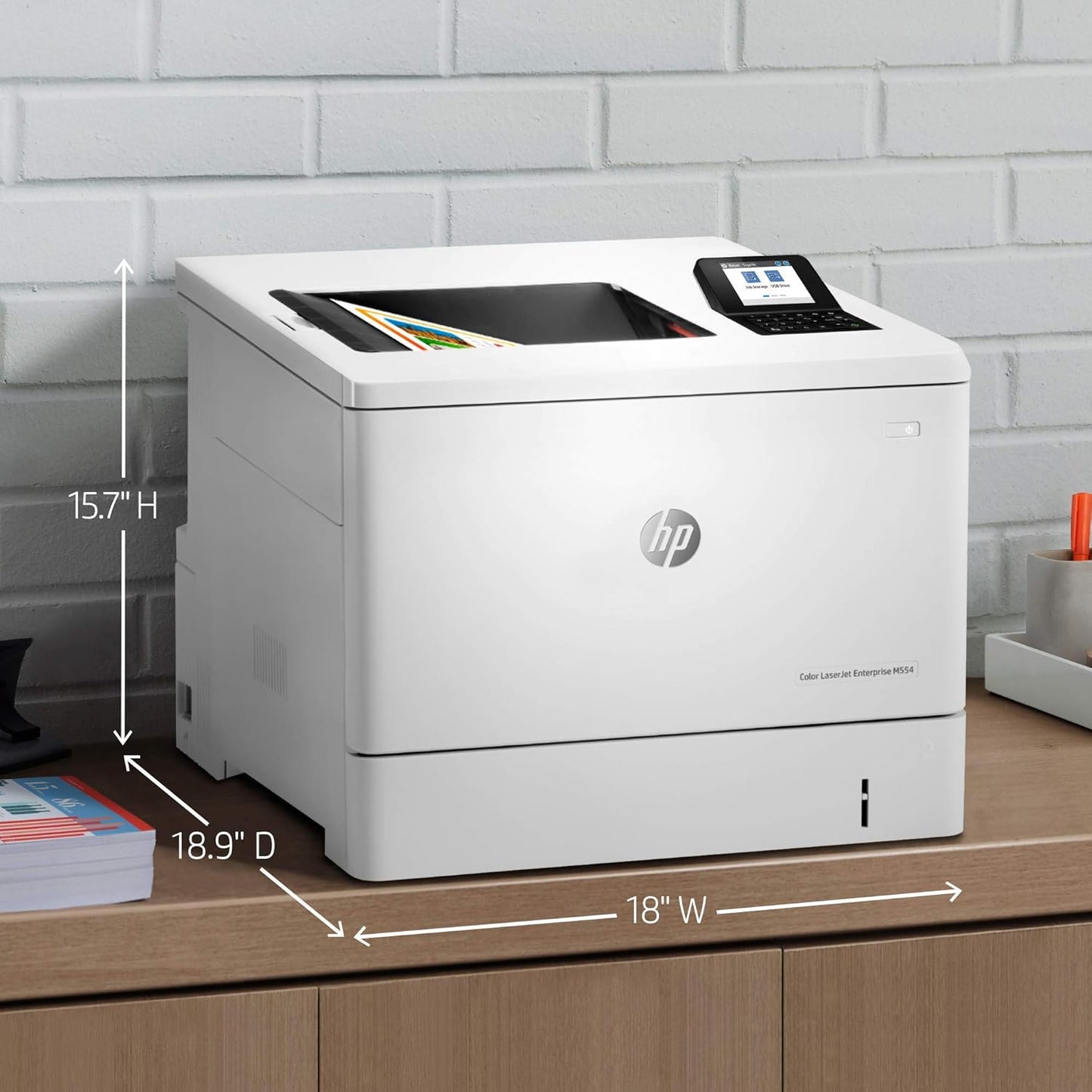 HP M554 Color LaserJet Enterprise Duplex Printer Renewed