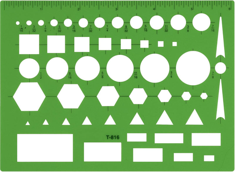 Westcott T-816 All-Purpose Technical Drawing Template — main product image
