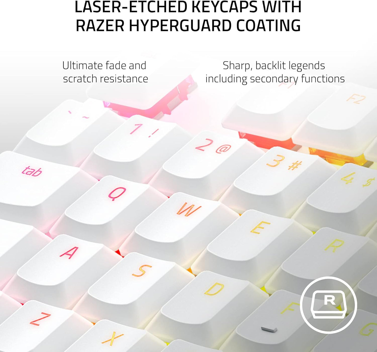 Razer DeathStalker V2 Pro TKL White Wireless Gaming Keyboard (Renewed)