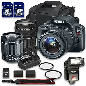 Canon 33-CANSL1KIT18-55-75-300-040816 EOS SL1 Camera Bundle