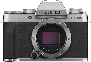 Fujifilm X-T200 Silver Mirrorless Camera Body — main product image