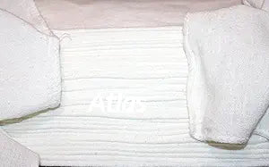 Atlas 100% Cotton Rags 1000 Pcs White Shop Towel Industrial