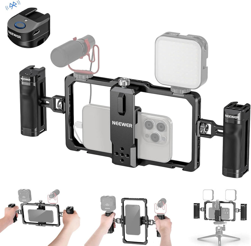 Neewer PA009E Universal Phone Cage Video Rig Stabilizer — main product image