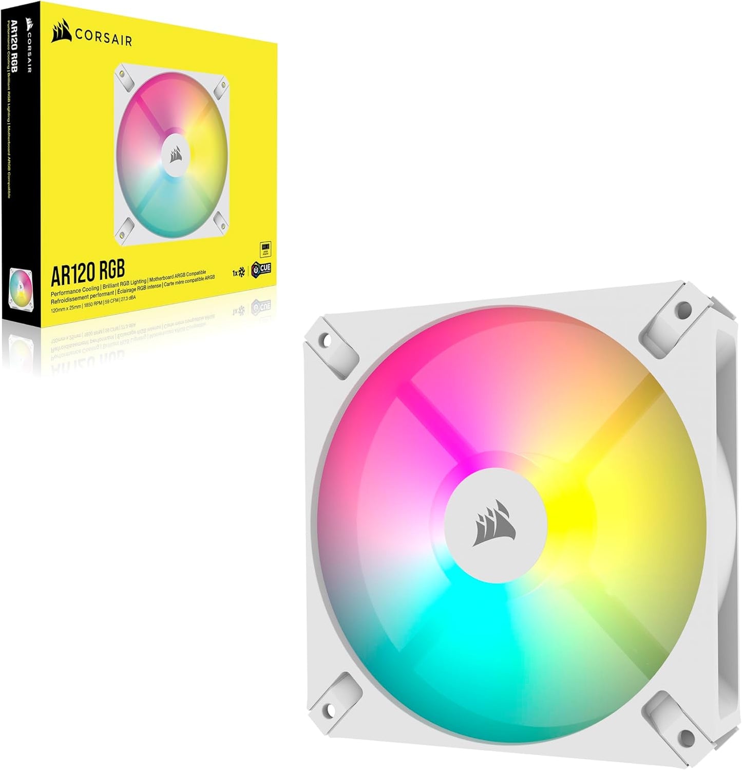 Corsair CO-9050168-WW iCUE AR120 White RGB Fan