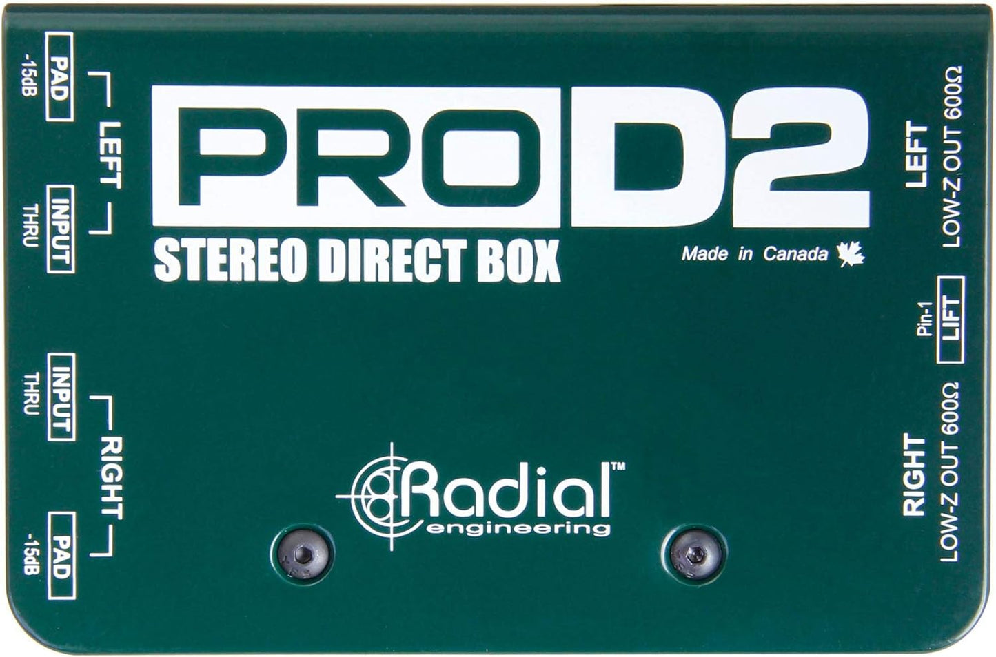 Radial Engineering ProD2 Direct Box Instrument Cable Bundle