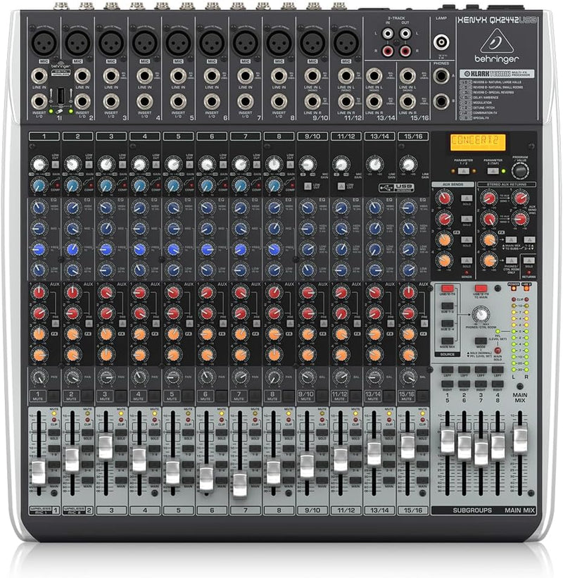 Behringer QX2442USB Xenyx Mixer USB Effects 24-Channel — main product image