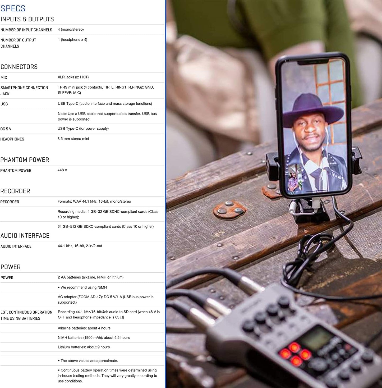 Zoom P4 K9 PodTrak Podcast Recorder Bundle