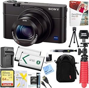 Sony E12SNDSCRX100M3B Cyber-Shot RX100 III Digital Camera Bundle