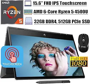 HP Envy X360 15 2-in-1 Laptop Ryzen 5, 32GB, 512GB SSD