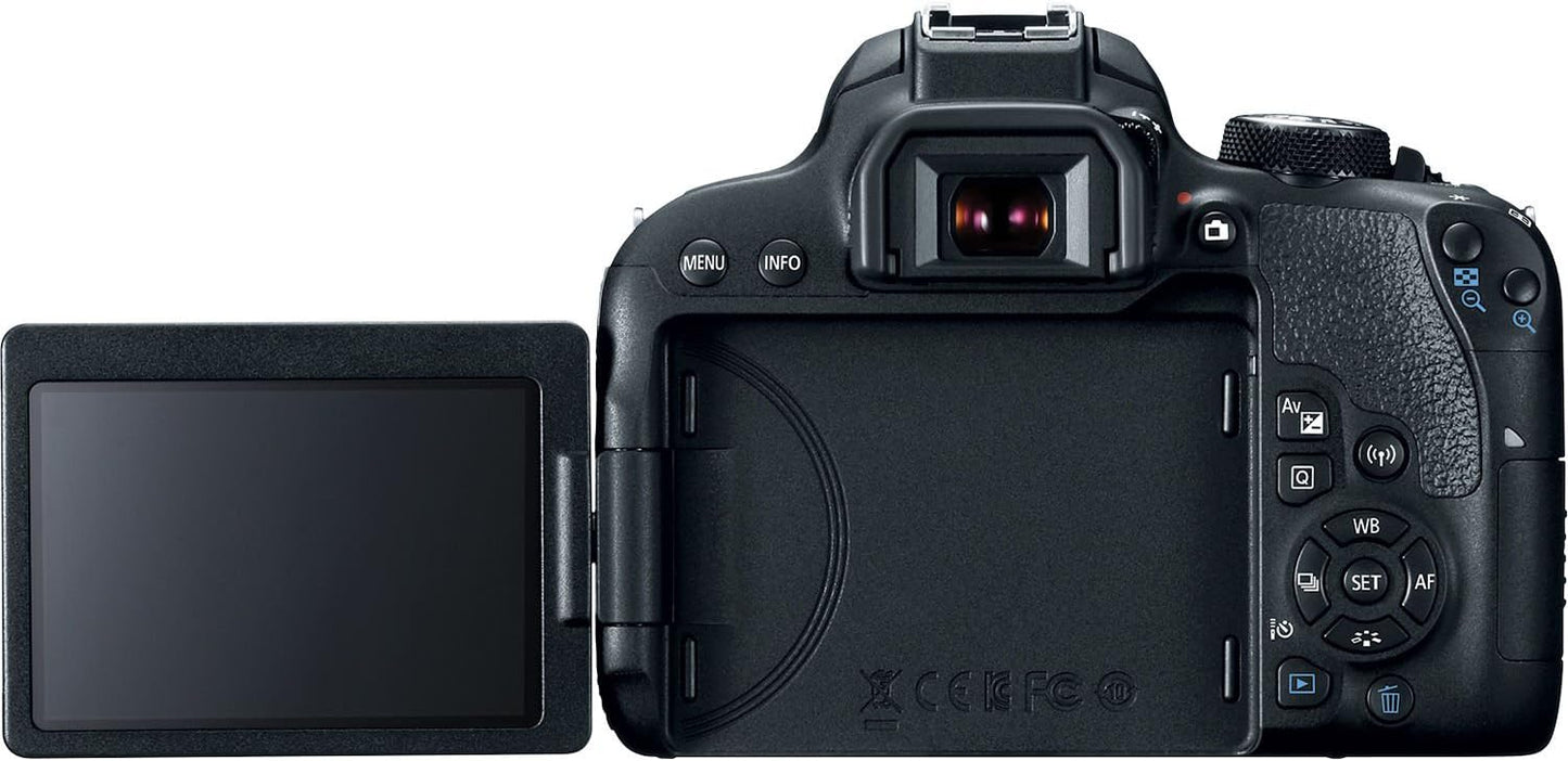 Canon 1894C001AA EOS Rebel T7i DSLR Camera Bundle Renewed