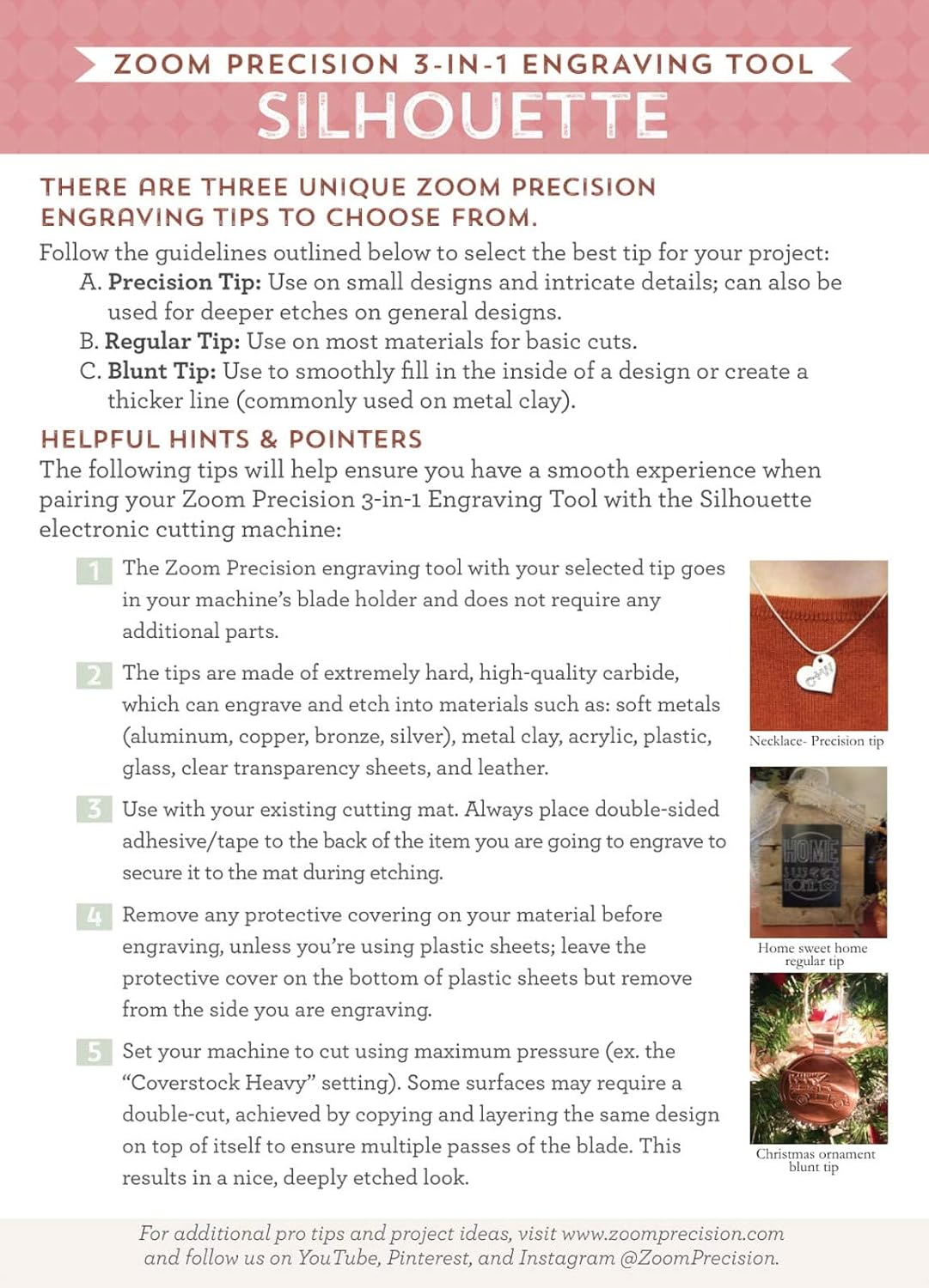 Zoom 1S Etching/Engraving Tool Kit for Silhouette