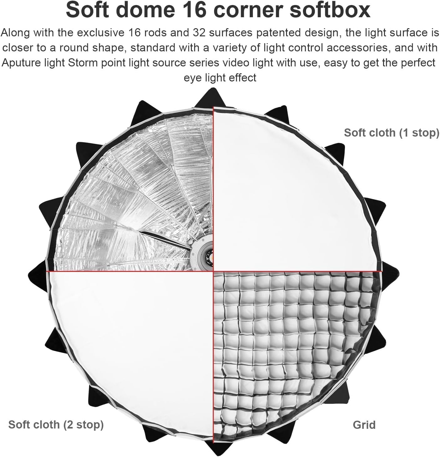 Aputure Light Dome III - 35.1" Quick-Folding Softbox