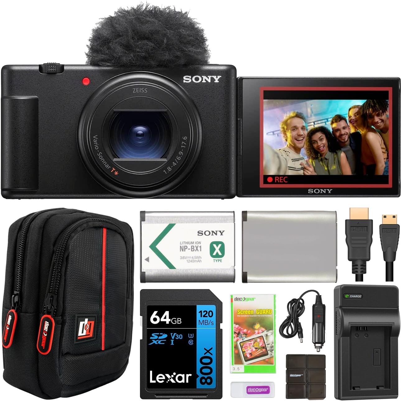 Sony E2SNZV1IIBK ZV-1 II 4K Vlogging Camera Kit