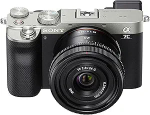 Sony fe Alpha 7C + FE 24mm F2.8 G Lens - Silver — main product image