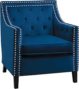 Lexicon S181297NV Grazioso Accent Chair Navy Blue