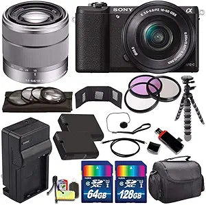 Sony ILCE5100L/B-18 Alpha a5100 Mirrorless Camera 16-50mm Lens Bundle