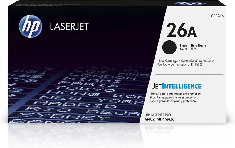 HP CF226A 26A Black LaserJet Toner Cartridge — main product image