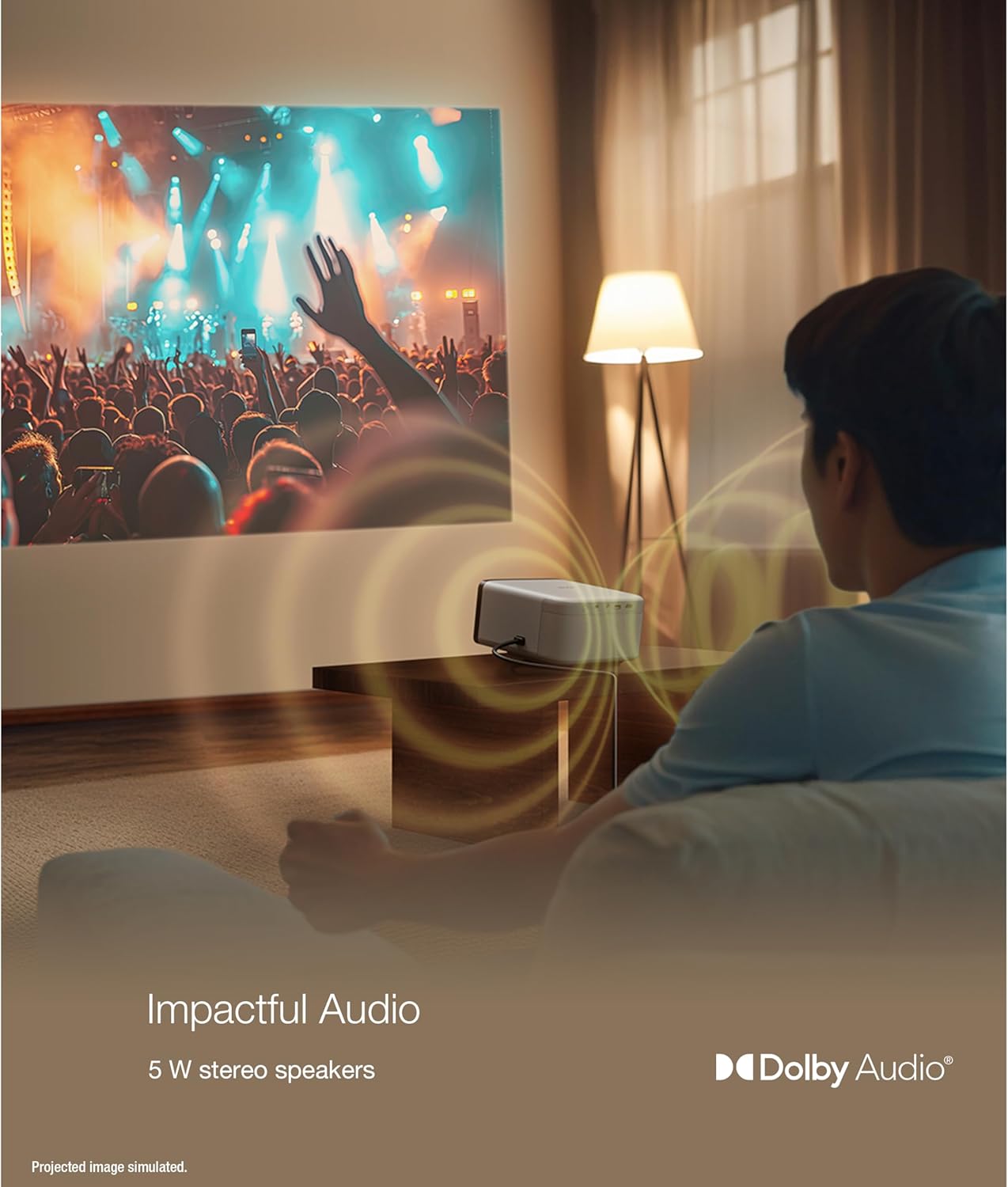 Epson V11HB35020 EpiqVision EF21 Mini Laser Projector