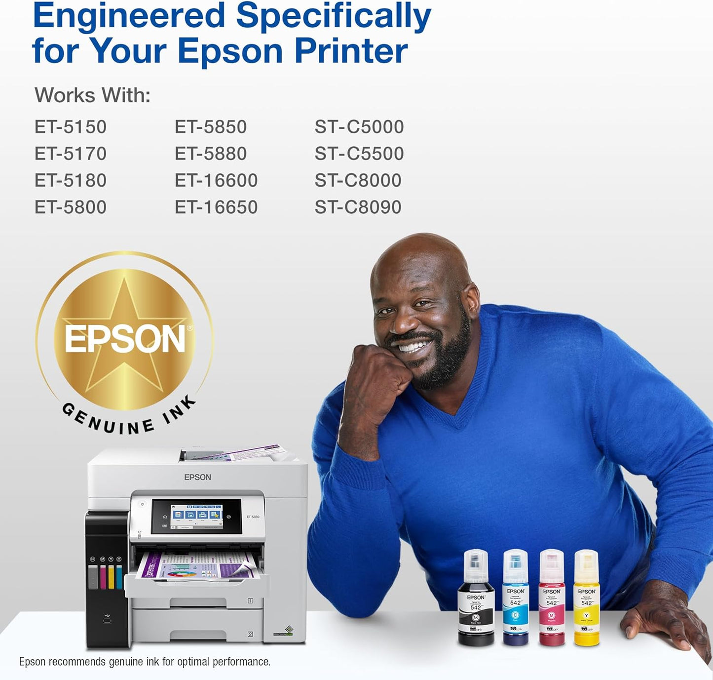 Epson T542520-S EcoTank Ink Bottle Combo Pack