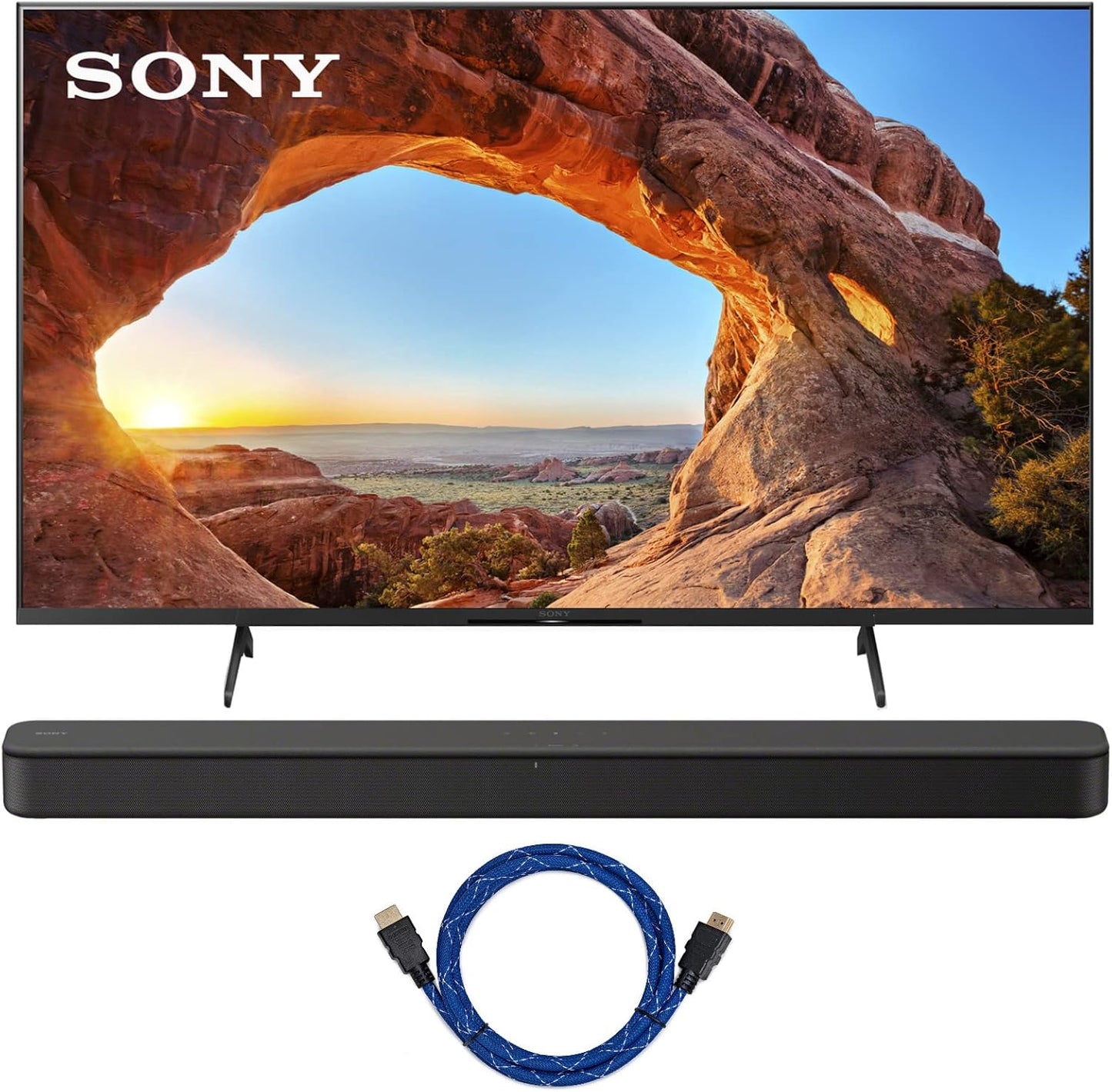 Sony X85J 50-Inch 4K Smart TV Soundbar Bundle