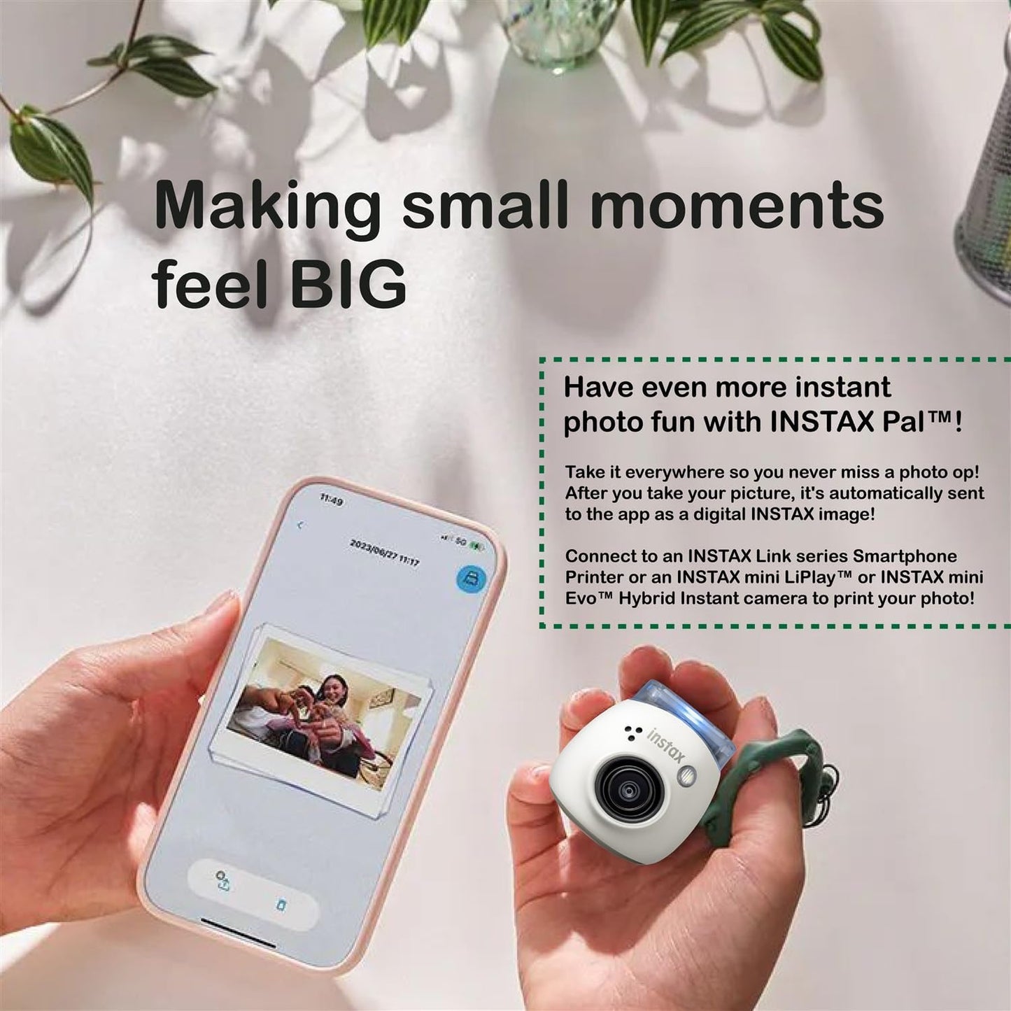 Fujifilm PAL Instax Digital Camera - Milky White Bundle