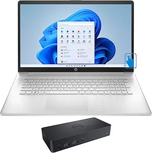 HP 17z-cp000 Touchscreen Laptop - Ryzen 5, 16GB RAM, D6000 Dock