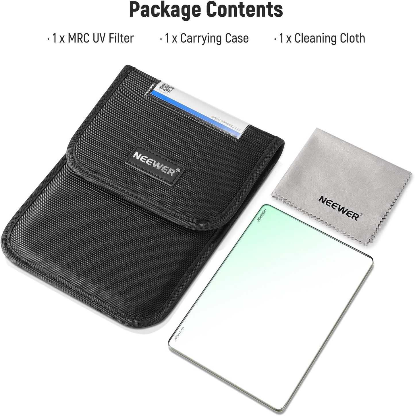 Neewer NW SERIES S 4"x5.65" Square UV Filter, Matte Box